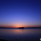 宍道湖の日没