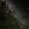 天の川銀河と右上に土星