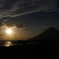 夕凪の開聞岳