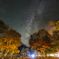 紅葉と天の川