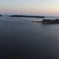 ドロンで空撮　滋賀県湖北町の夕暮れ　その2