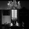 Dining room with a chandelier