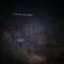星空に飛行機