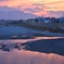 紀ノ川に映る夕焼け