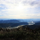 山の朝