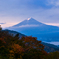 蒼い富士山