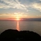 明日へと続く夕日
