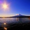 河口湖から
