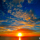座間味の夕陽