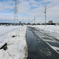 珍し雪の早解け