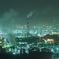 雨にけむる水島コンビナート　その2