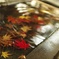紅葉と波紋