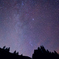 山あいの夜空
