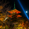 清水寺 三重の塔と満月