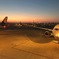 夜明けの成田空港