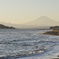 富士山の見える海岸
