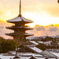 京の夕暮れ