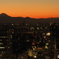 夕暮れの富士