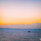 Ship towards the sunrise