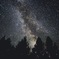 モンゴルの大草原の夜空