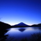 朝闇の富士