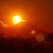 冨士と夕日