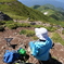 月山頂から