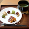 デザートは甘味点心とお抹茶♡