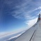 飛行機内にて