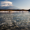 精進湖・氷結