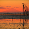 東京湾の夕暮れ