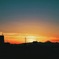 富士山と夕暮れ