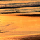 浜辺に映る夕焼け