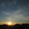 夕焼けと空