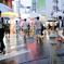 雨の雑踏