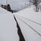 冬の無人駅