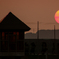長岡の夕日