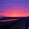 夕陽の風景。