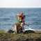 海沿いの花束