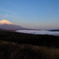 山中湖一面を覆う朝靄