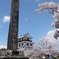 片倉小十郎碑と白石城