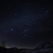日光白根山と冬の星座 1