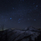 日光白根山と冬の星座