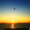 穴潤の夕景