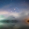束の間の星空
