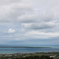 エメラルドの海を見る展望台