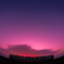強風の夕暮れ