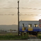 鉄道のある夕景