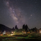 合掌集落と星空
