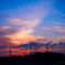街の夕暮れ..